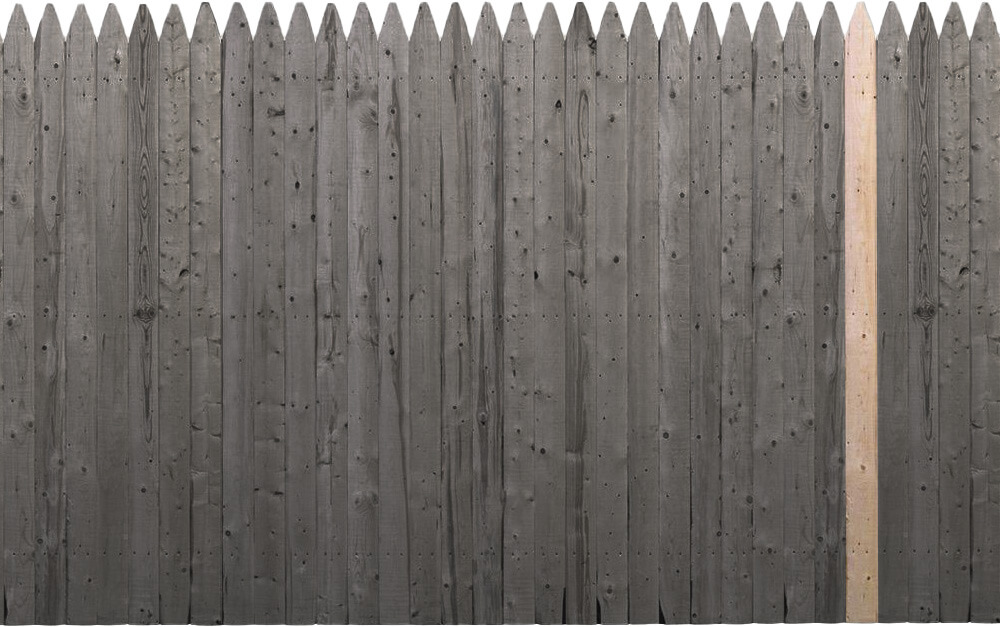 Wood fence